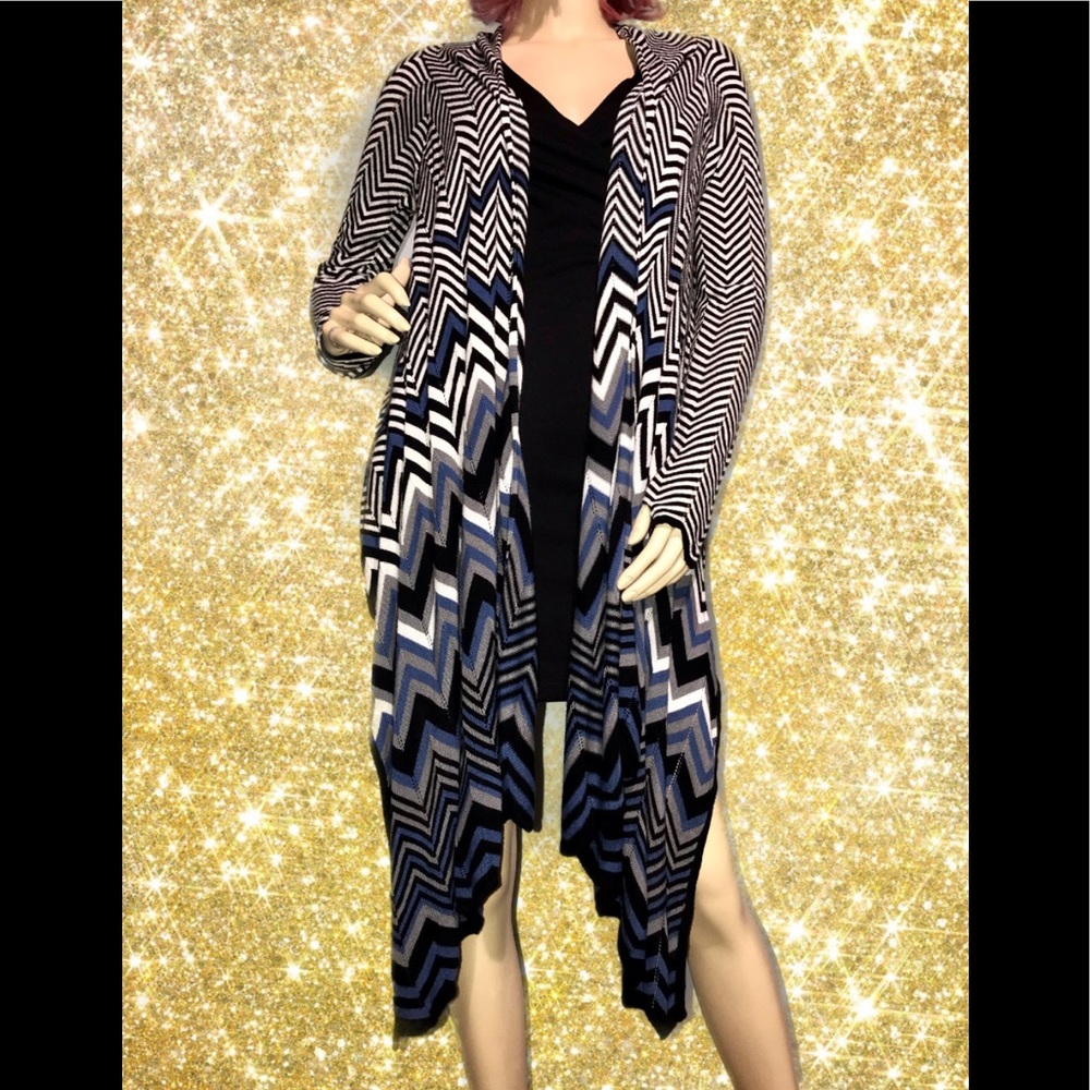 LOVE STITCH • Striped Cardigan/ (L)
